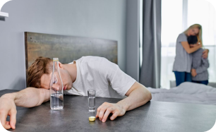 Мужчина в алкогольном опьянении